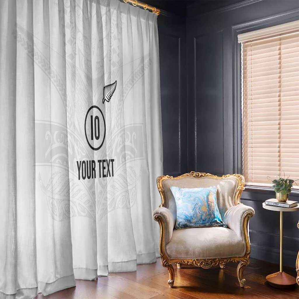 Custom New Zealand Football Window Curtain The Whites-Sporty T90 Style - Aussie Hoodie
