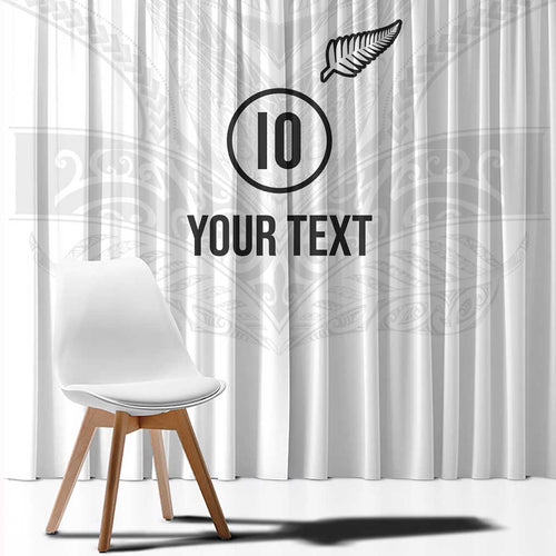 Custom New Zealand Football Window Curtain The Whites-Sporty T90 Style - Aussie Hoodie