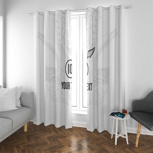 Custom New Zealand Football Window Curtain The Whites-Sporty T90 Style - Aussie Hoodie