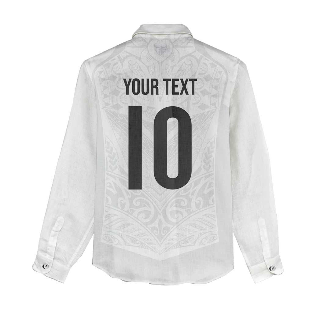 Custom New Zealand Football Women Casual Shirt The Whites-Sporty T90 Style - Aussie Hoodie