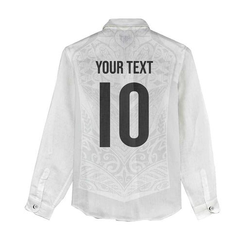 Custom New Zealand Football Women Casual Shirt The Whites-Sporty T90 Style - Aussie Hoodie