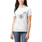 Custom New Zealand Football Women Polo Shirt The Whites-Sporty T90 Style - Aussie Hoodie
