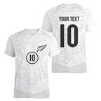 Custom New Zealand Football Women V-Neck T-Shirt The Whites-Sporty T90 Style - Aussie Hoodie