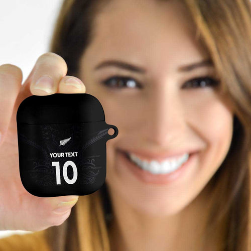 Custom Aotearoa Rugby AirPods Case The Blacks-Sporty T90 Style - Aussie Hoodie