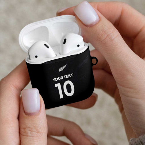 Custom Aotearoa Rugby AirPods Case The Blacks-Sporty T90 Style - Aussie Hoodie