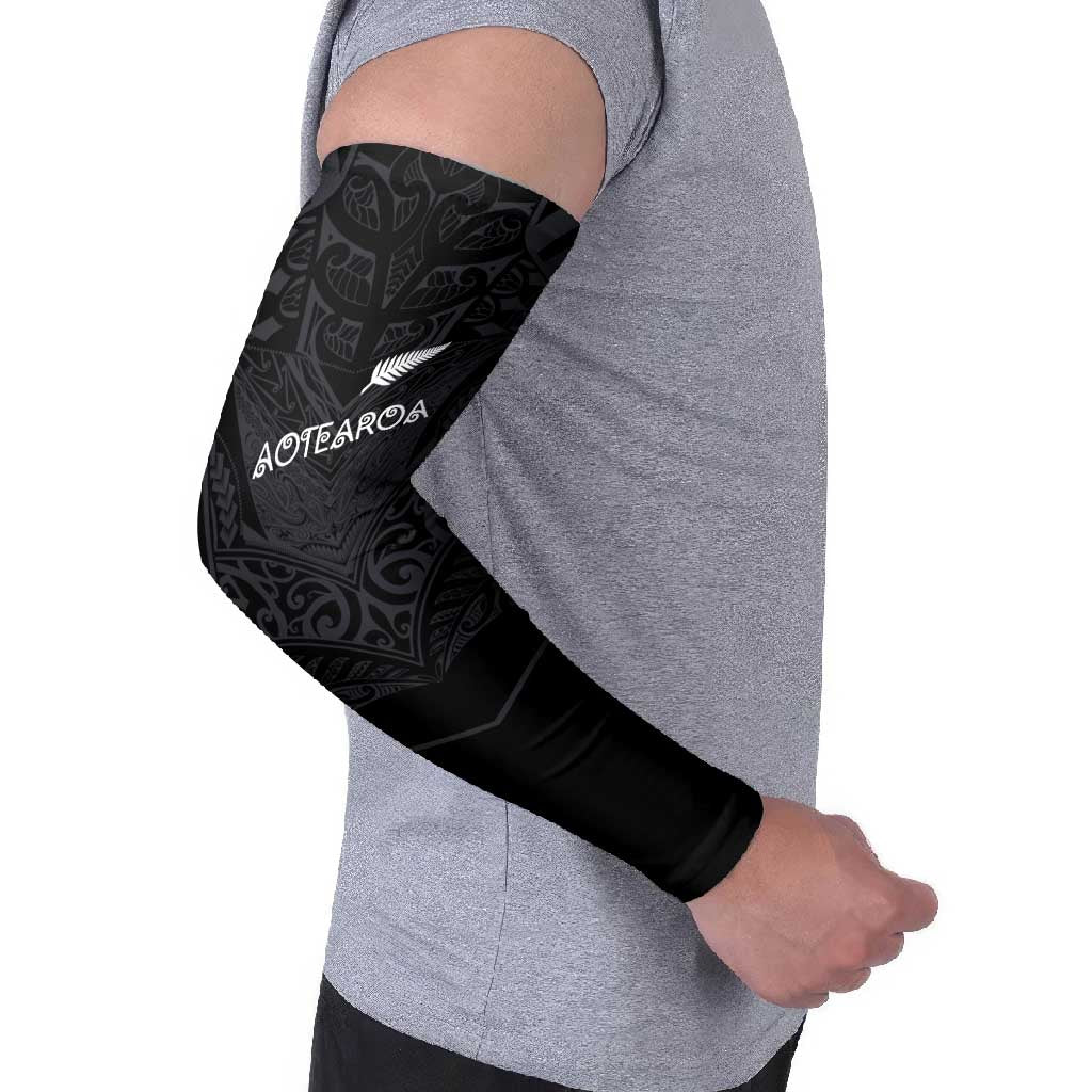 Custom Aotearoa Rugby Arm Sleeves The Blacks-Sporty T90 Style - Aussie Hoodie