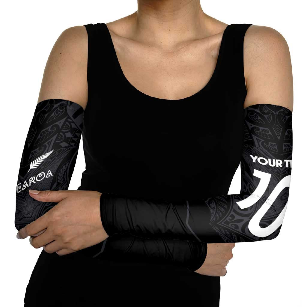 Custom Aotearoa Rugby Arm Sleeves The Blacks-Sporty T90 Style - Aussie Hoodie