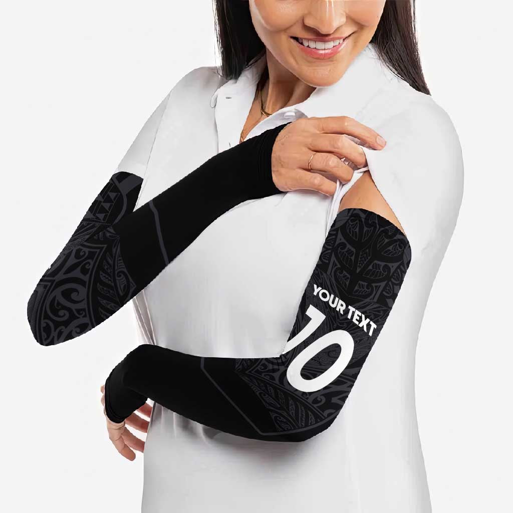Custom Aotearoa Rugby Arm Sleeves The Blacks-Sporty T90 Style - Aussie Hoodie