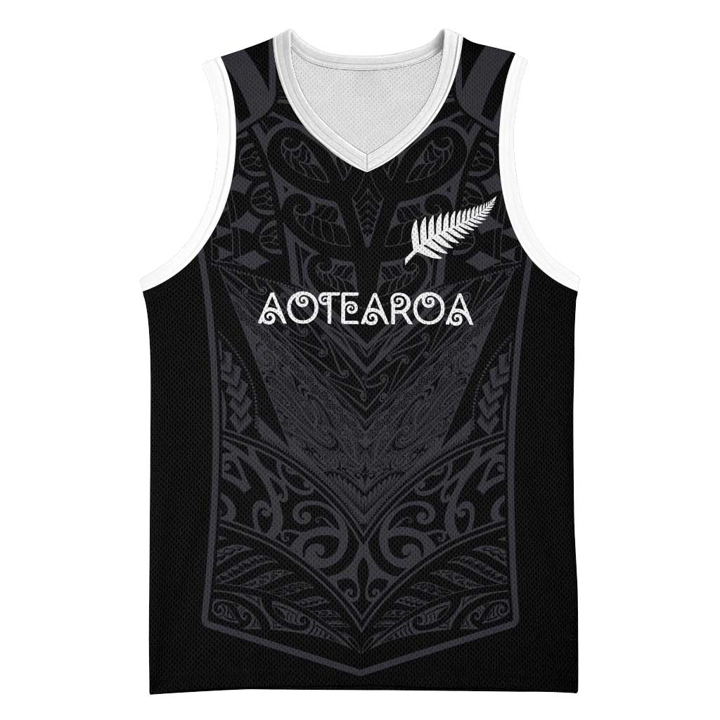 Custom Aotearoa Rugby Basketball Jersey The Blacks-Sporty T90 Style - Aussie Hoodie