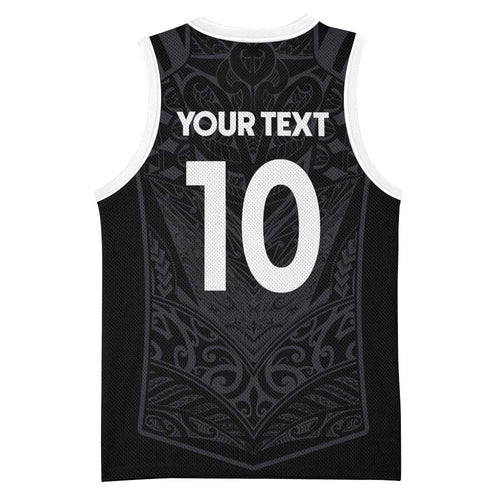 Custom Aotearoa Rugby Basketball Jersey The Blacks-Sporty T90 Style - Aussie Hoodie