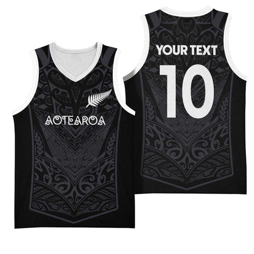 Custom Aotearoa Rugby Basketball Jersey The Blacks-Sporty T90 Style - Aussie Hoodie