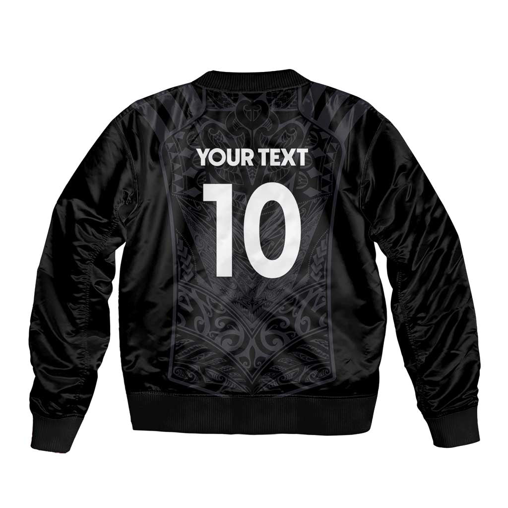 Custom Aotearoa Rugby Bomber Jacket The Blacks-Sporty T90 Style - Aussie Hoodie