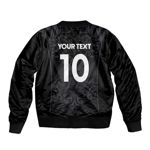 Custom Aotearoa Rugby Bomber Jacket The Blacks-Sporty T90 Style - Aussie Hoodie