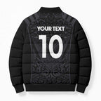 Custom Aotearoa Rugby Bomber Puffer Jacket The Blacks-Sporty T90 Style - Aussie Hoodie