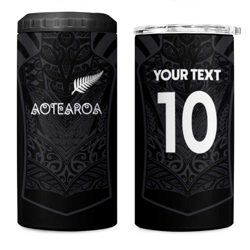 Custom Aotearoa Rugby 4 in 1 Can Cooler Tumbler The Blacks-Sporty T90 Style - Aussie Hoodie