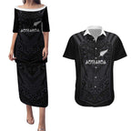 Custom Aotearoa Rugby Couples Matching Puletasi and Hawaiian Shirt The Blacks-Sporty T90 Style - Aussie Hoodie