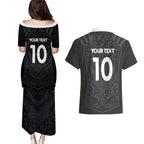 Custom Aotearoa Rugby Couples Matching Puletasi and Hawaiian Shirt The Blacks-Sporty T90 Style - Aussie Hoodie