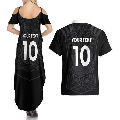 Custom Aotearoa Rugby Couples Matching Summer Maxi Dress and Hawaiian Shirt The Blacks-Sporty T90 Style - Aussie Hoodie