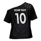 Custom Aotearoa Rugby Cross Shoulder Shirt The Blacks-Sporty T90 Style - Aussie Hoodie