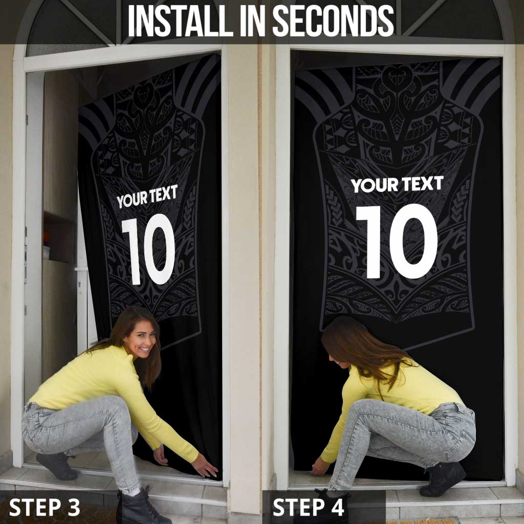 Custom Aotearoa Rugby Door Cover The Blacks-Sporty T90 Style - Aussie Hoodie