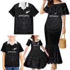 Custom Aotearoa Rugby Family Matching Mermaid Dress and Hawaiian Shirt The Blacks-Sporty T90 Style - Aussie Hoodie