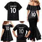 Custom Aotearoa Rugby Family Matching Mermaid Dress and Hawaiian Shirt The Blacks-Sporty T90 Style - Aussie Hoodie