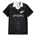 Custom Aotearoa Rugby Family Matching Off Shoulder Maxi Dress and Hawaiian Shirt The Blacks-Sporty T90 Style - Aussie Hoodie