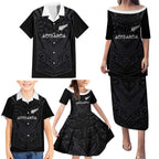 Custom Aotearoa Rugby Family Matching Puletasi and Hawaiian Shirt The Blacks-Sporty T90 Style - Aussie Hoodie