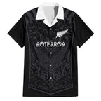 Custom Aotearoa Rugby Family Matching Short Sleeve Bodycon Dress and Hawaiian Shirt The Blacks-Sporty T90 Style - Aussie Hoodie