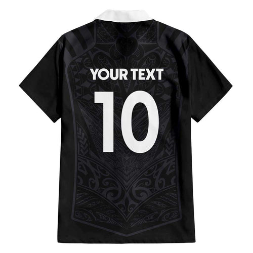 Custom Aotearoa Rugby Family Matching Short Sleeve Bodycon Dress and Hawaiian Shirt The Blacks-Sporty T90 Style - Aussie Hoodie