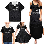 Custom Aotearoa Rugby Family Matching Summer Maxi Dress and Hawaiian Shirt The Blacks-Sporty T90 Style - Aussie Hoodie