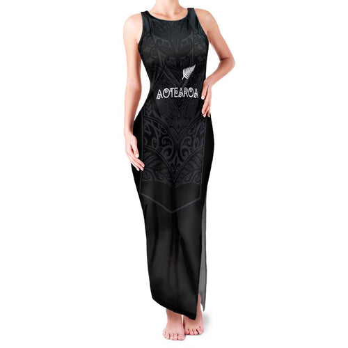 Custom Aotearoa Rugby Family Matching Tank Maxi Dress and Hawaiian Shirt The Blacks-Sporty T90 Style - Aussie Hoodie