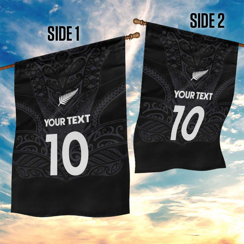 Custom Aotearoa Rugby Garden Flag The Blacks-Sporty T90 Style - Aussie Hoodie