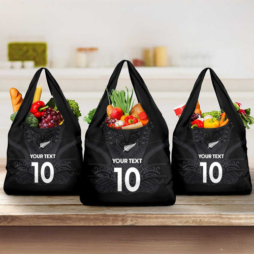 Custom Aotearoa Rugby Grocery Bag The Blacks-Sporty T90 Style - Aussie Hoodie