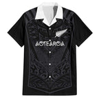 Custom Aotearoa Rugby Hawaiian Shirt The Blacks-Sporty T90 Style - Aussie Hoodie