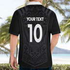 Custom Aotearoa Rugby Hawaiian Shirt The Blacks-Sporty T90 Style - Aussie Hoodie