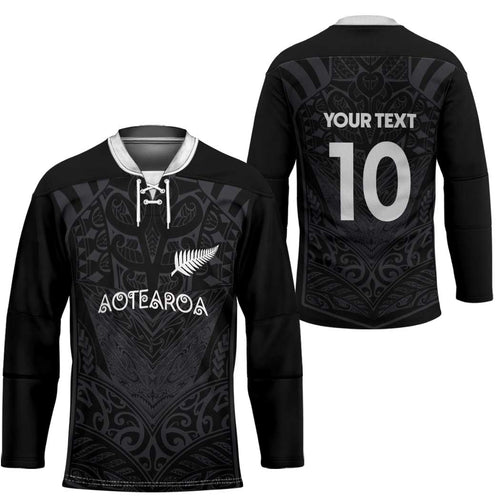 Custom Aotearoa Rugby Hockey Jersey The Blacks-Sporty T90 Style - Aussie Hoodie