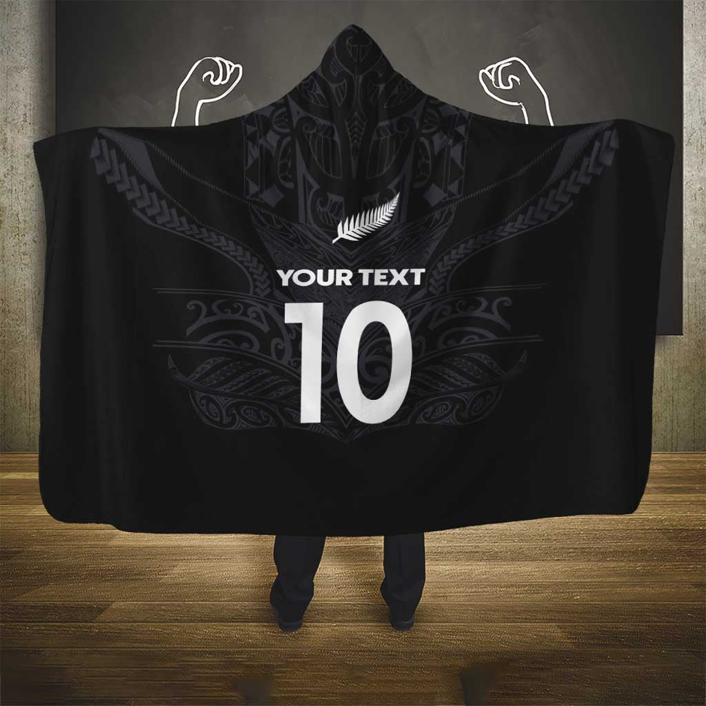 Custom Aotearoa Rugby Hooded Blanket The Blacks-Sporty T90 Style - Aussie Hoodie