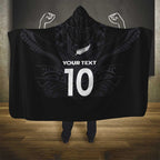 Custom Aotearoa Rugby Hooded Blanket The Blacks-Sporty T90 Style - Aussie Hoodie