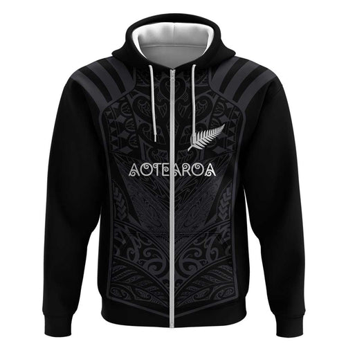 Custom Aotearoa Rugby Hoodie The Blacks-Sporty T90 Style - Aussie Hoodie