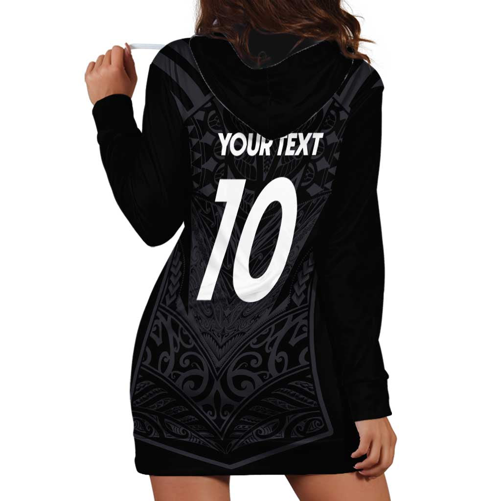 Custom Aotearoa Rugby Hoodie Dress The Blacks-Sporty T90 Style - Aussie Hoodie