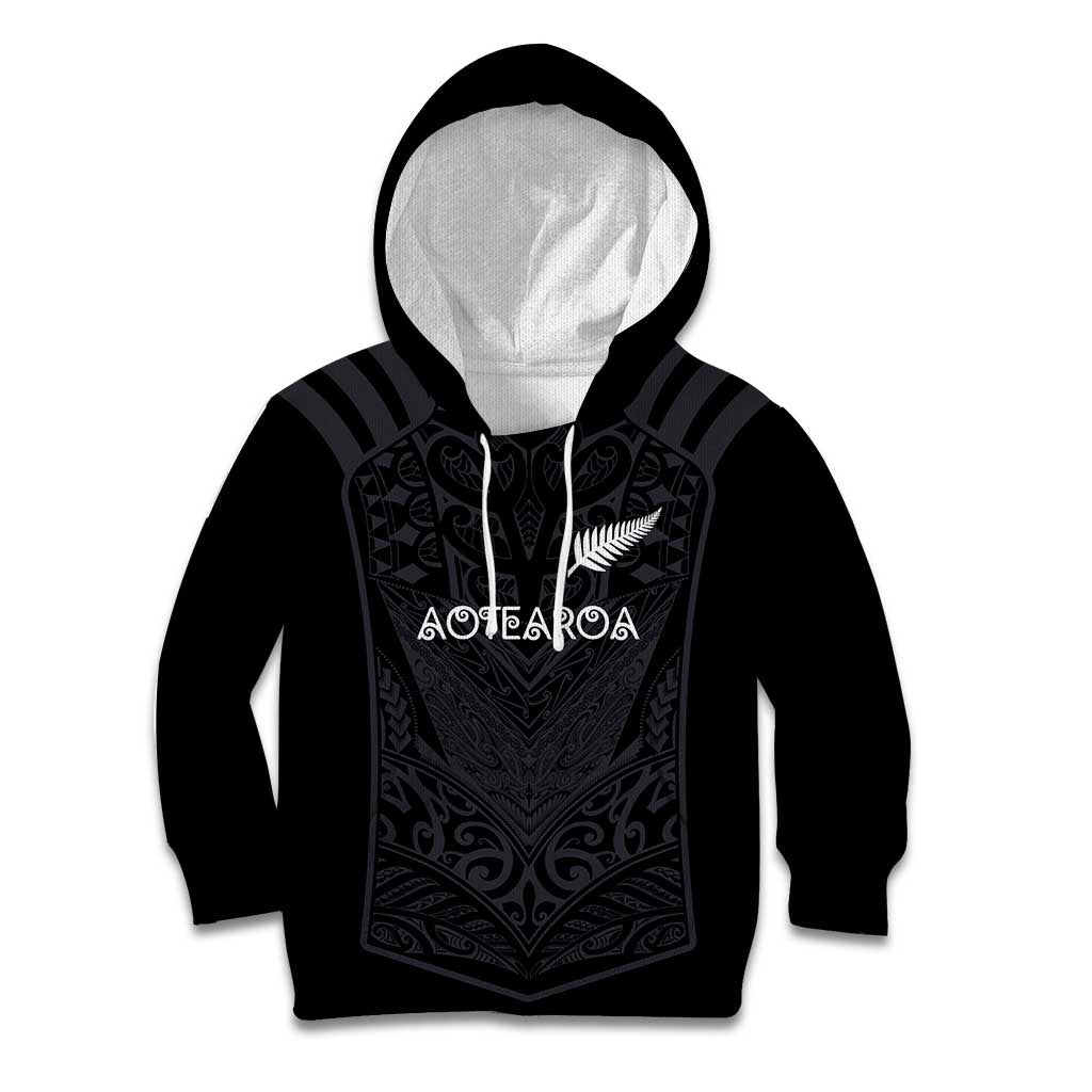 Custom Aotearoa Rugby Kid Hoodie The Blacks-Sporty T90 Style - Aussie Hoodie