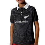 Custom Aotearoa Rugby Kid Polo Shirt The Blacks-Sporty T90 Style - Aussie Hoodie
