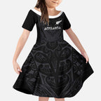 Custom Aotearoa Rugby Kid Short Sleeve Dress The Blacks-Sporty T90 Style - Aussie Hoodie