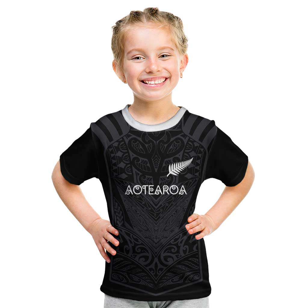 Custom Aotearoa Rugby Kid T Shirt The Blacks-Sporty T90 Style - Aussie Hoodie