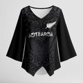 Custom Aotearoa Rugby Kimono Sleeve Blouse The Blacks-Sporty T90 Style - Aussie Hoodie