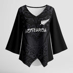 Custom Aotearoa Rugby Kimono Sleeve Blouse The Blacks-Sporty T90 Style - Aussie Hoodie