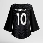 Custom Aotearoa Rugby Kimono Sleeve Blouse The Blacks-Sporty T90 Style - Aussie Hoodie