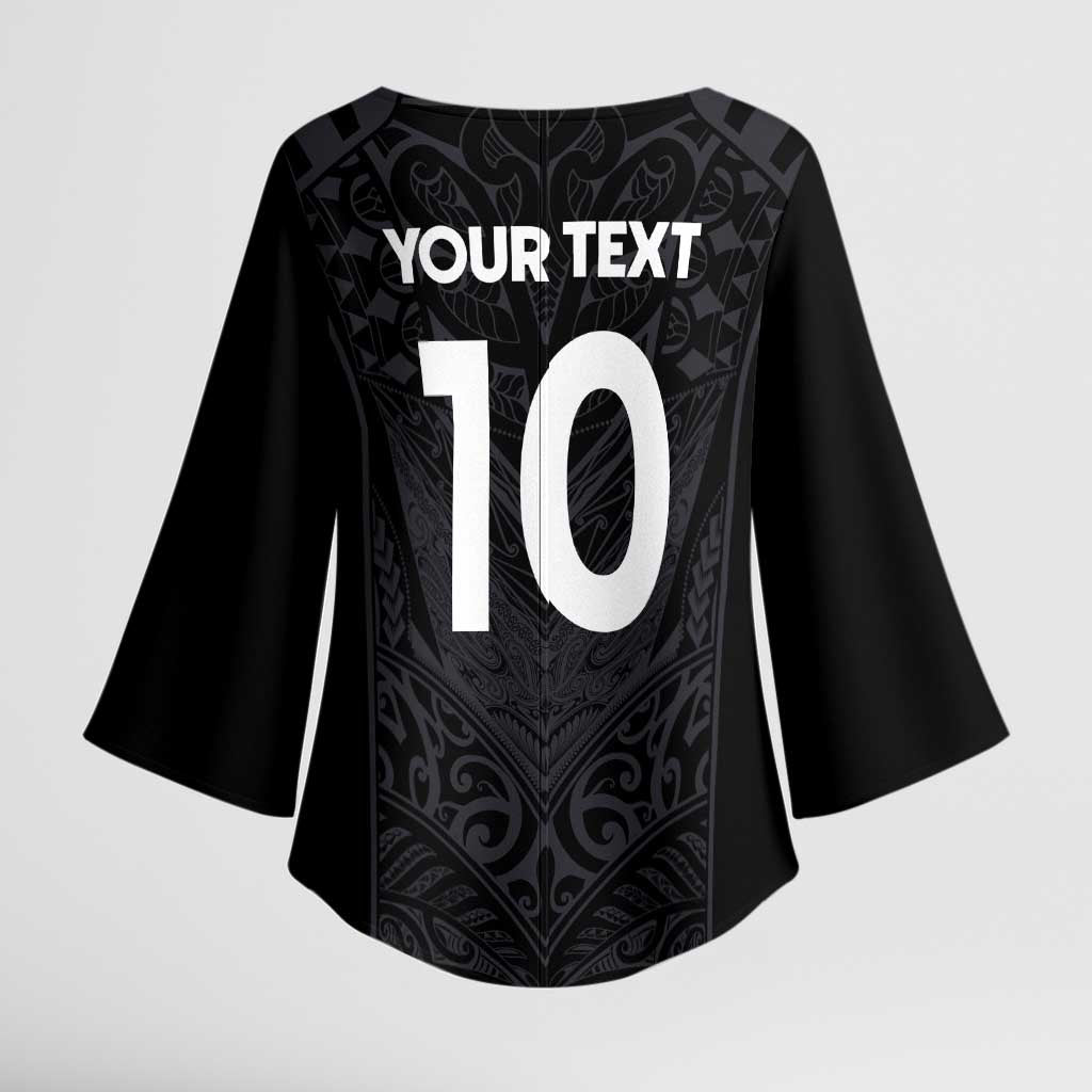 Custom Aotearoa Rugby Kimono Sleeve Blouse The Blacks-Sporty T90 Style - Aussie Hoodie