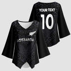 Custom Aotearoa Rugby Kimono Sleeve Blouse The Blacks-Sporty T90 Style - Aussie Hoodie